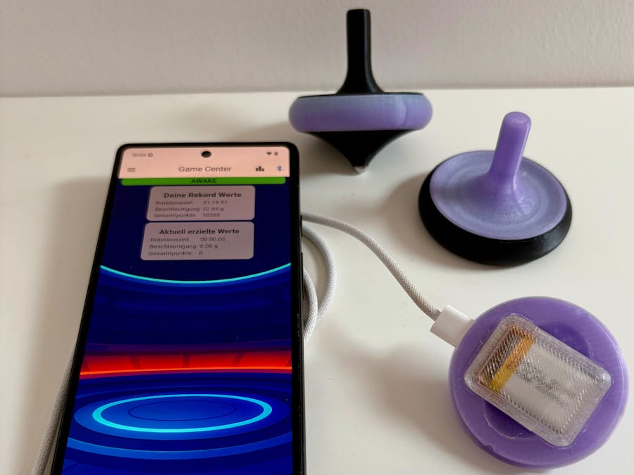 SpinDuel - DIY Spinning Top / Kreisel - with IOS/Android App