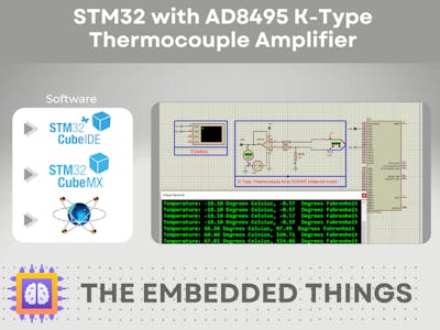 STM32 with AD8495 K-Type Thermocouple Amplifier