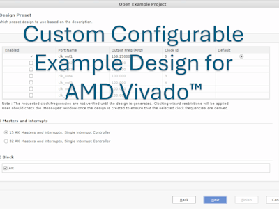 05 Create your custom Configurable Example Design in Vivado