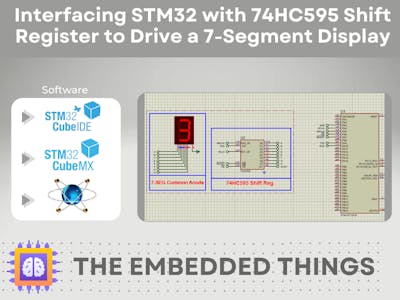 STM32 with 74HC595 Shift Register to Drive a 7-SEG