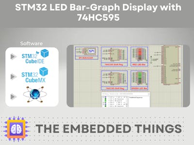 STM32 LED Bar-Graph Display with 74HC595