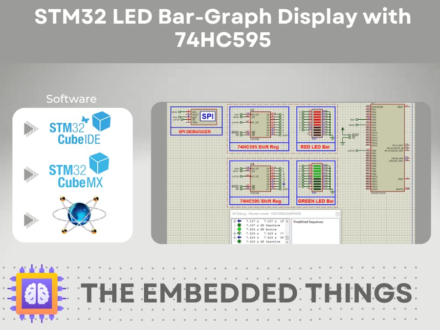 STM32 LED Bar-Graph Display with 74HC595