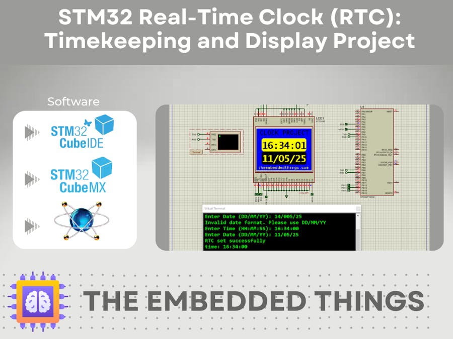 STM32 Real-Time Clock (RTC): Timekeeping and Display Project
