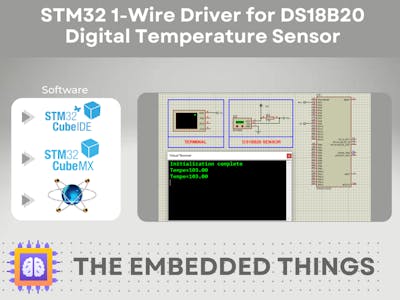 STM32 1-Wire Driver for DS18B20 Digital Temperature Sensor