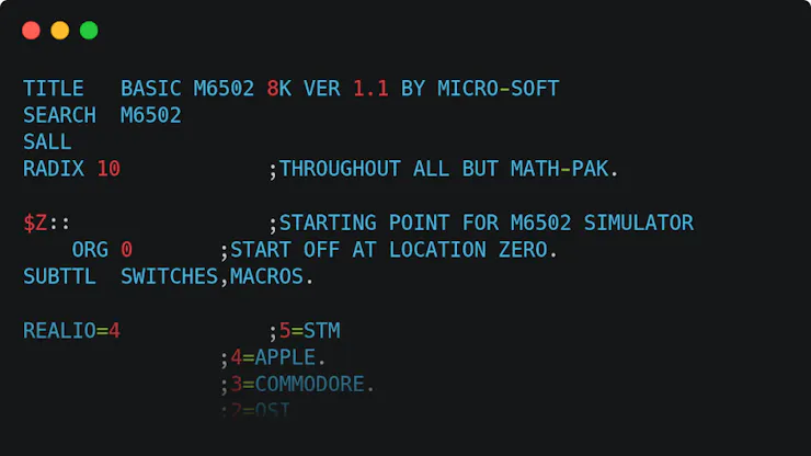 Commodore Fans Rejoice: Microsoft Sets 6502 BASIC Free Under a