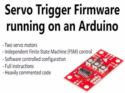 Servo Trigger Firmware on Arduino