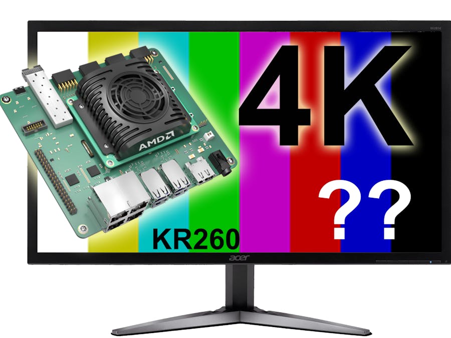 Wait! What? I can't get 4K Video Output from KR260?