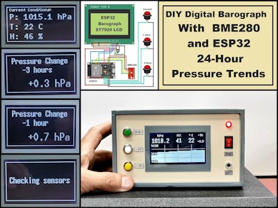DIY Digital Barograph with BME280 and ESP32