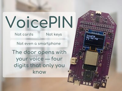 VoicePIN Smart Lock: Unlock with Your Voice