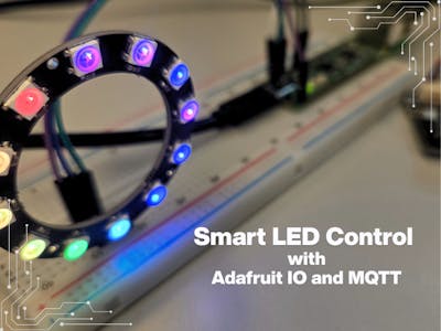 Smart LED control with Adafruit. io and MQTT