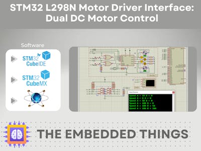 STM32 L298N Motor Driver Interface: Dual DC Motor Control