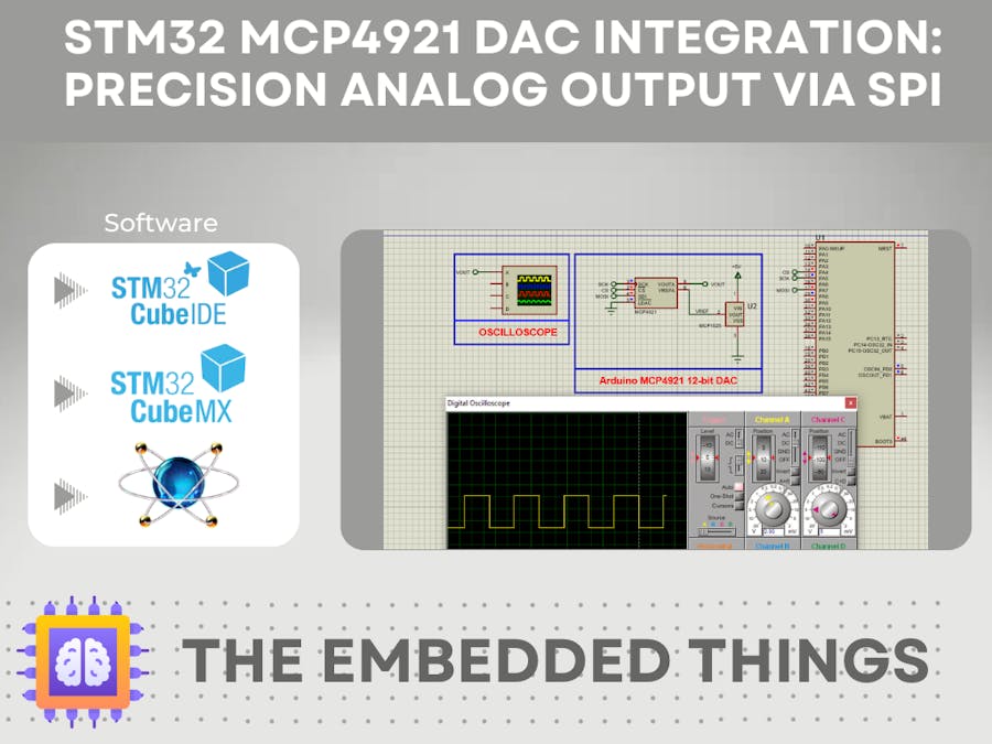 STM32 MCP4921 DAC Integration: Analog Output via SPI