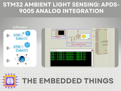 STM32 Ambient Light Sensing: APDS-9005 Analog Integration