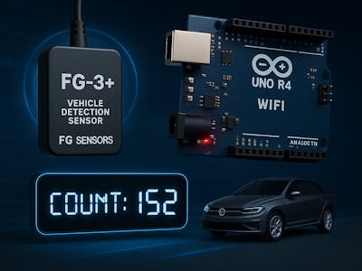 Traffic Detection and Counter Using FG-3+ and Arduino UNO R4