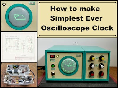 How to make Simplest ever Oscilloscope Clock