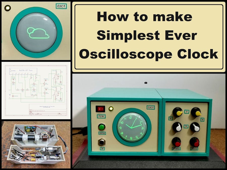 How to make Simplest ever Oscilloscope Clock
