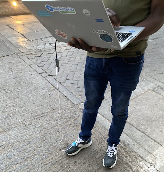 Wearable connected and ready to start sampling data