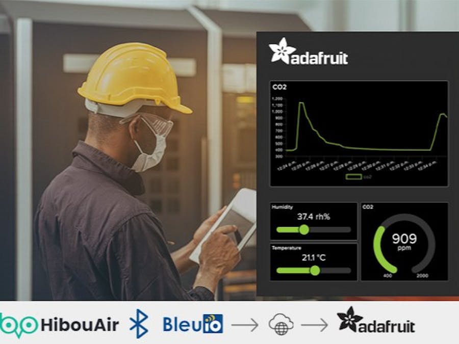 BLE Air Quality Monitoring with BleuIO & Adafruit IO
