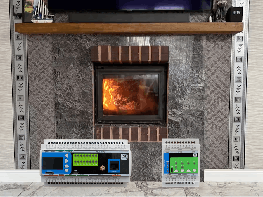 Smart Chimney with MiniPLC, ESPHome & Home Assistant