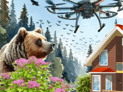 A complex and intelligent system for a bear deterrent