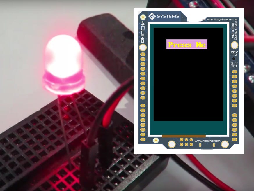 4Duino LED Control Using Touch Button