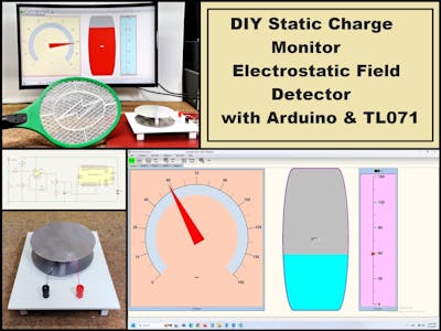 DIY Static Charge Monitor - Electrostatic Field Detector