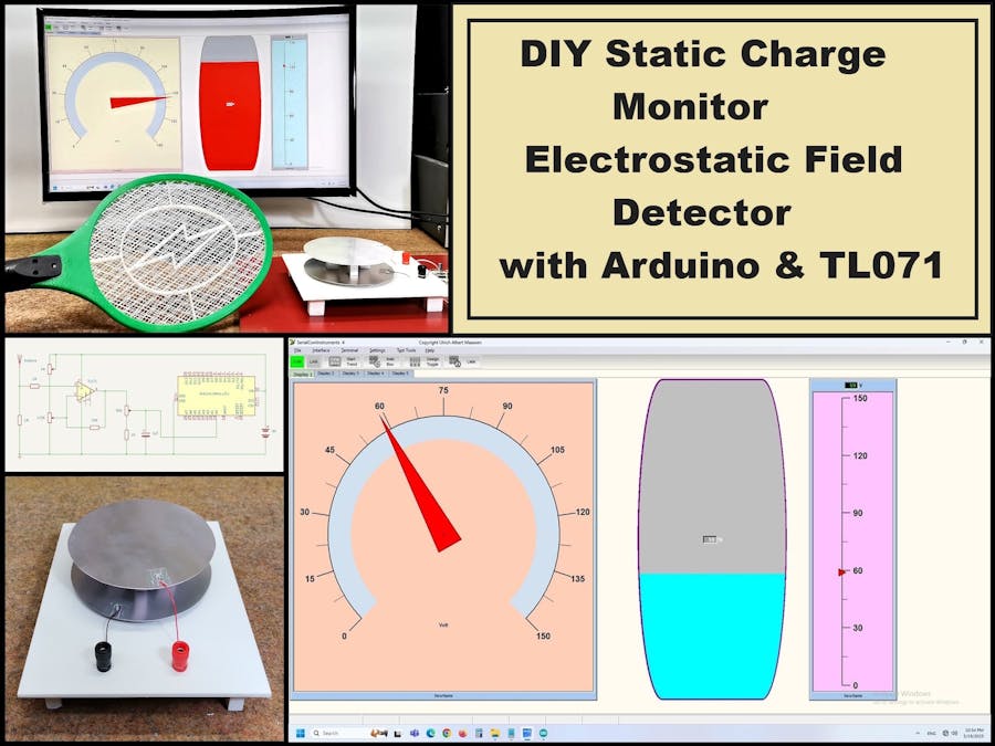 DIY Static Charge Monitor - Electrostatic Field Detector