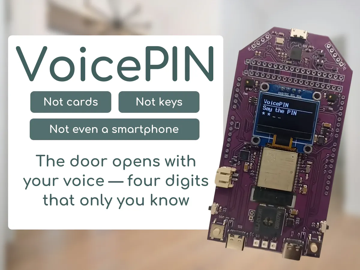 VoicePIN Smart Lock: Unlock with Your Voice - Hackster.io