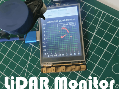 LiDAR Monitor :Unihiker + Ylidar X2