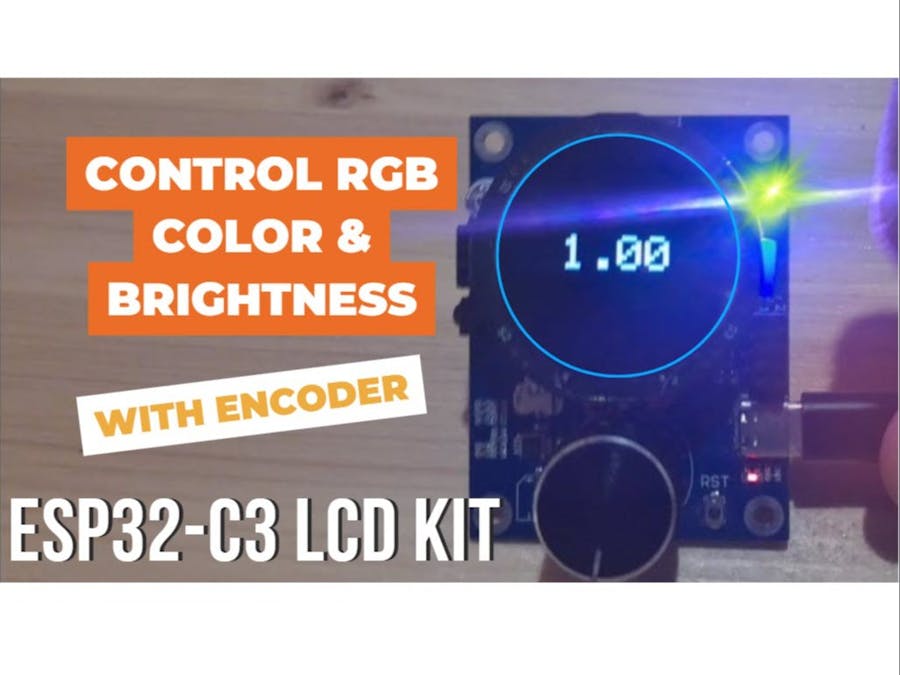 ESP32-C3 LCD Kit - RGB LED Brightness & Random Color