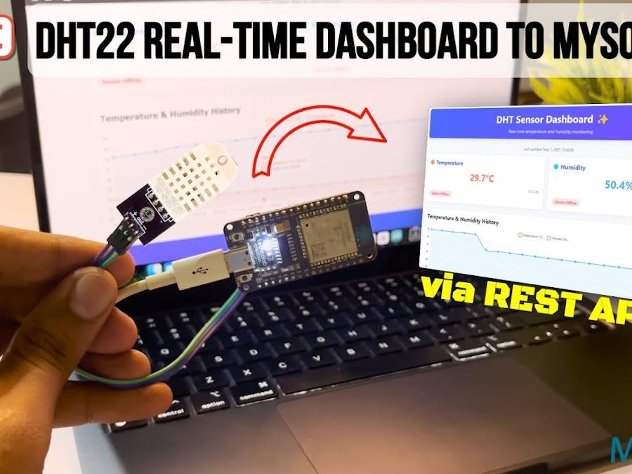 DHT22 Real-Time Data to MySQL Build an IoT Dashboard