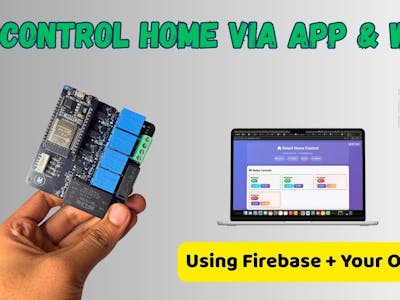 Home Automation with Timer & Manual Switch – Web + App Ready