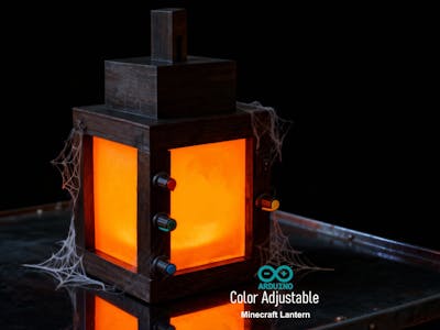 A Color Adjustable Minecraft Lantern