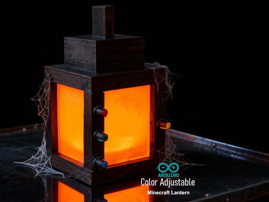 A Color Adjustable Minecraft Lantern