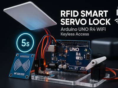 RFID-Based Smart Servo Lock System using Arduino R4 Wi-Fi
