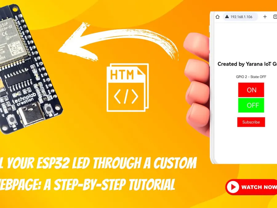 Control Your ESP32 LED Through A Local Webpage