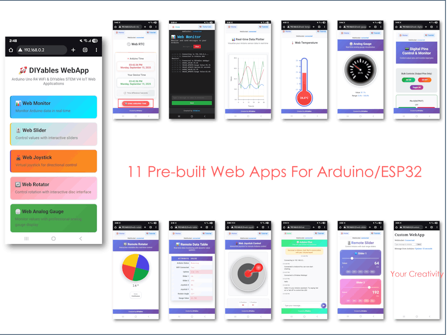 WebApps Library for Arduino and ESP32