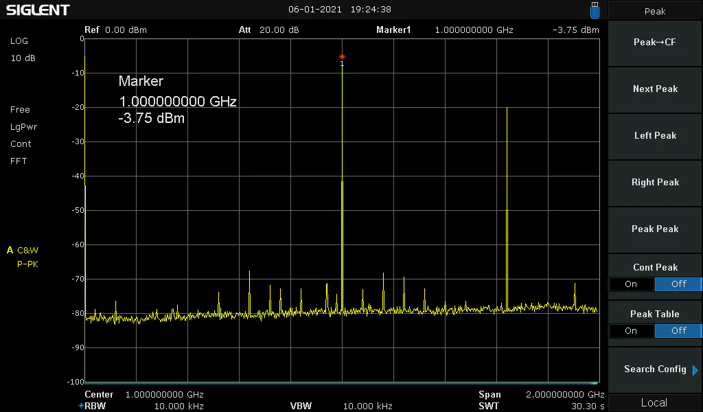 Générateur RF DDS Shield AD9910 600 MHz - 1,5 GSPS Faible Bruit - Sans Arduino