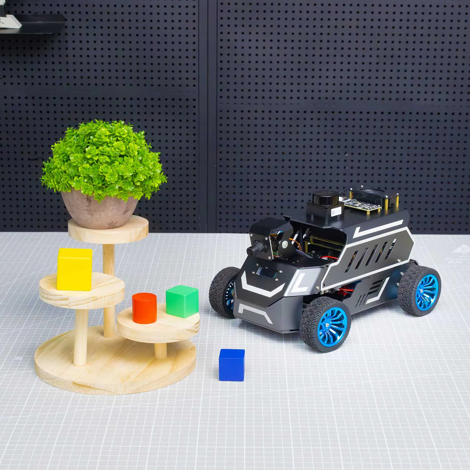 ROSMASTER A1 AI Large Model ROS2 Robot with Ackerman steering chassis