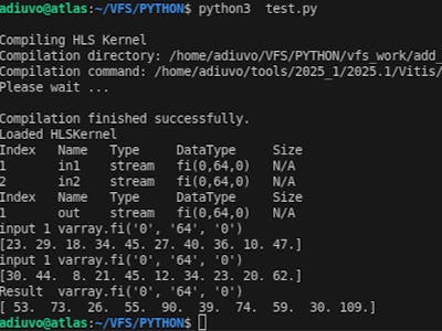 Vitis Functional Simulation using Python