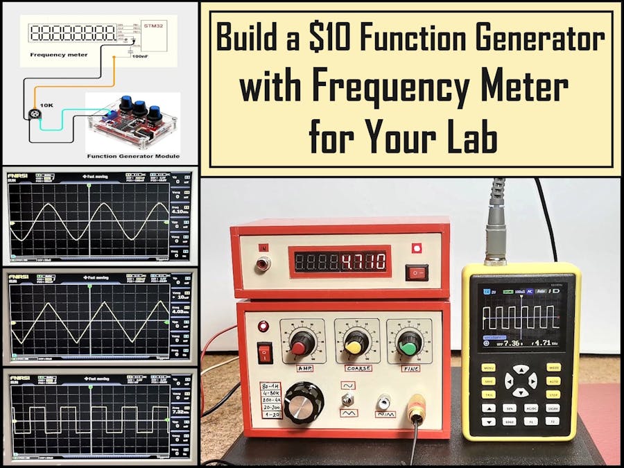 Build a $10 Function Generator with Frequency Meter