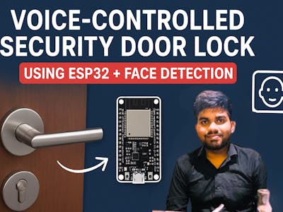 Voice-Controlled Security Door Lock using ESP32 + Face