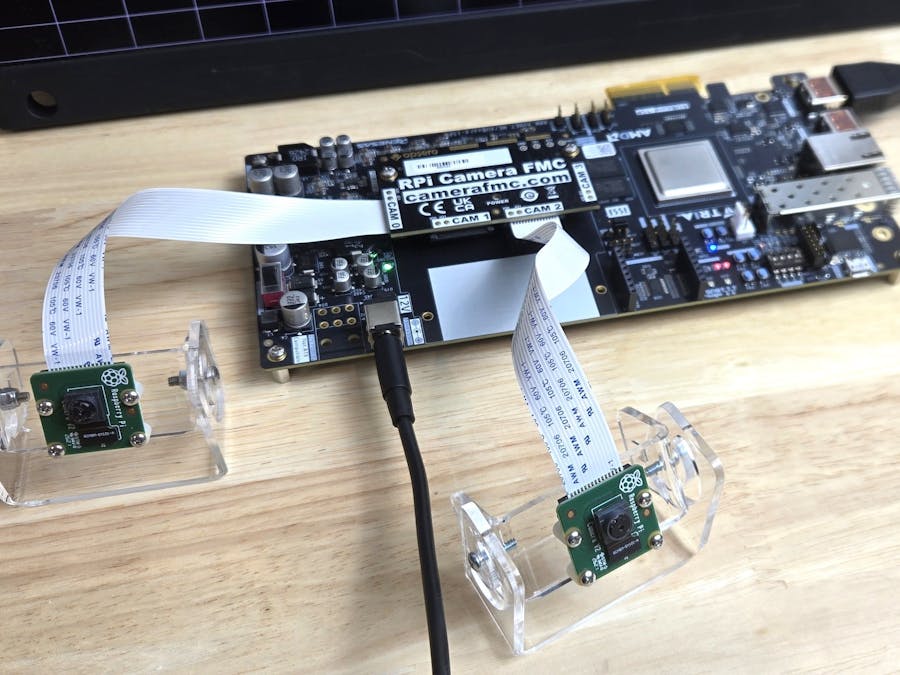 Dual-Camera Video Pipeline on AUBoard with RPi Camera FMC