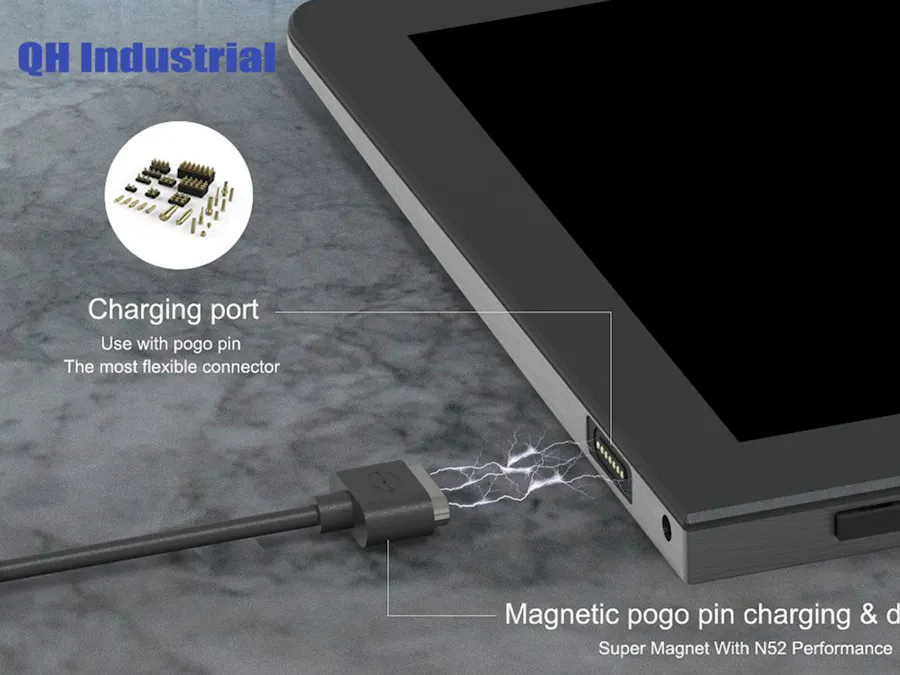 Magnetic Pogo Pin Charging & Data Cable for Devices