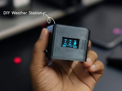DIY 3D-Printed Mini Weather Station 🌦