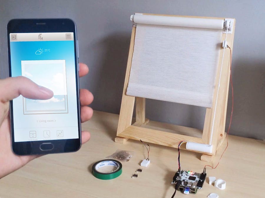 Roller blind controlled via CORE2 and RPi