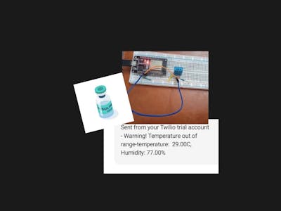 ESP32 + DHT11: SMS Temperature Alert System