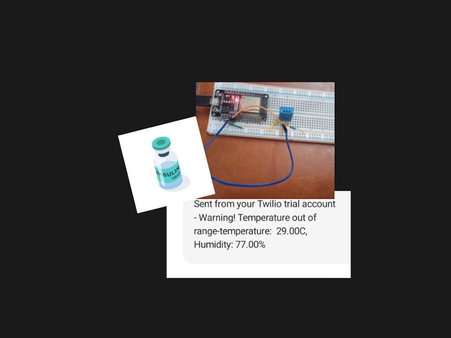 ESP32 + DHT11: SMS Temperature Alert System