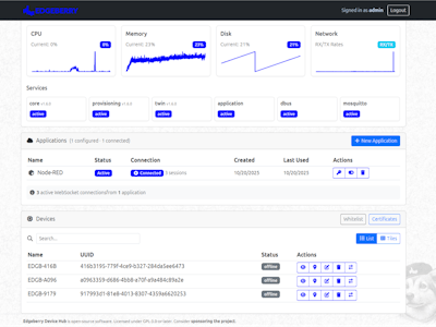 IoT with Edgeberry - Part 2: Setup Edgeberry Device Hub