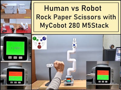 Human vs Robot- Rock Paper Scissors with MyCobot 280 M5Stack